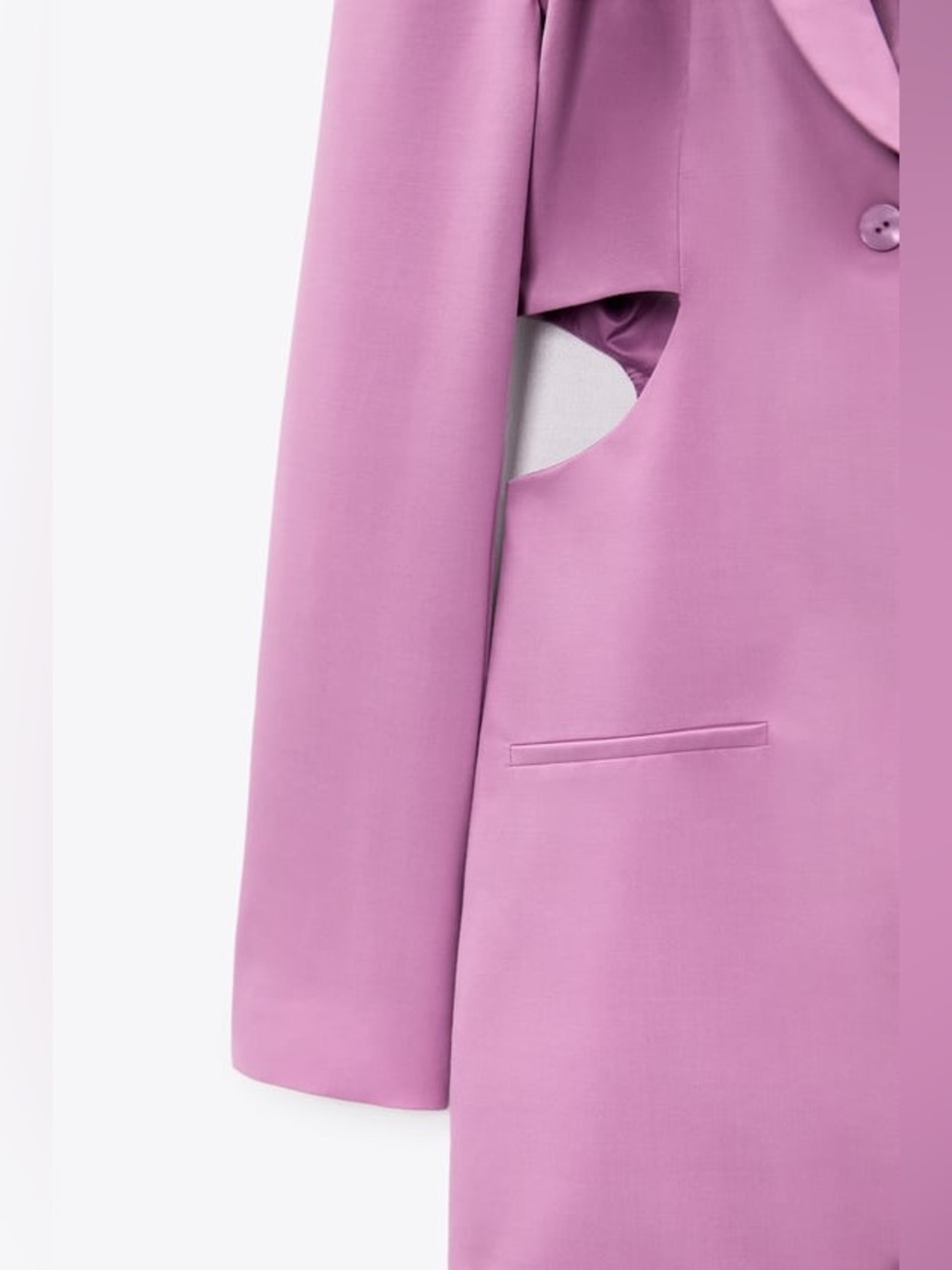 BLOGGER'S FAVE! Zara Cut Out Purple Lilac Blazer Dress - Picture 3 of 7